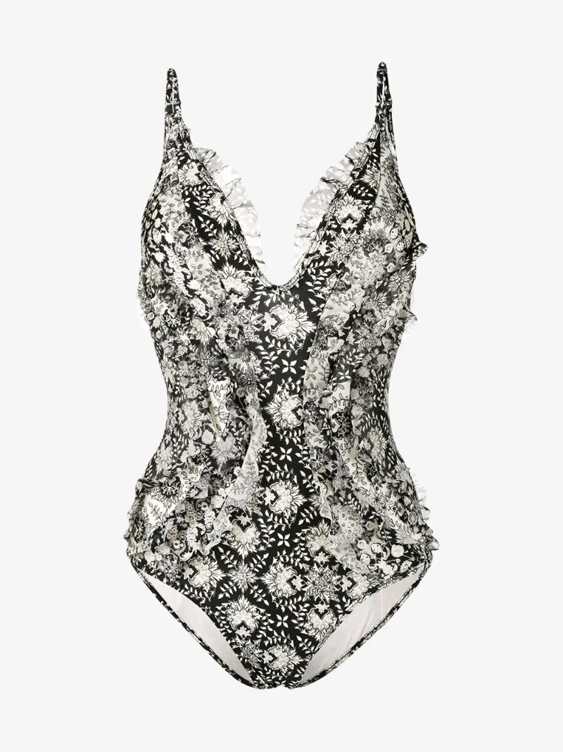 Zimmermann Divinity ruffle swimsuit