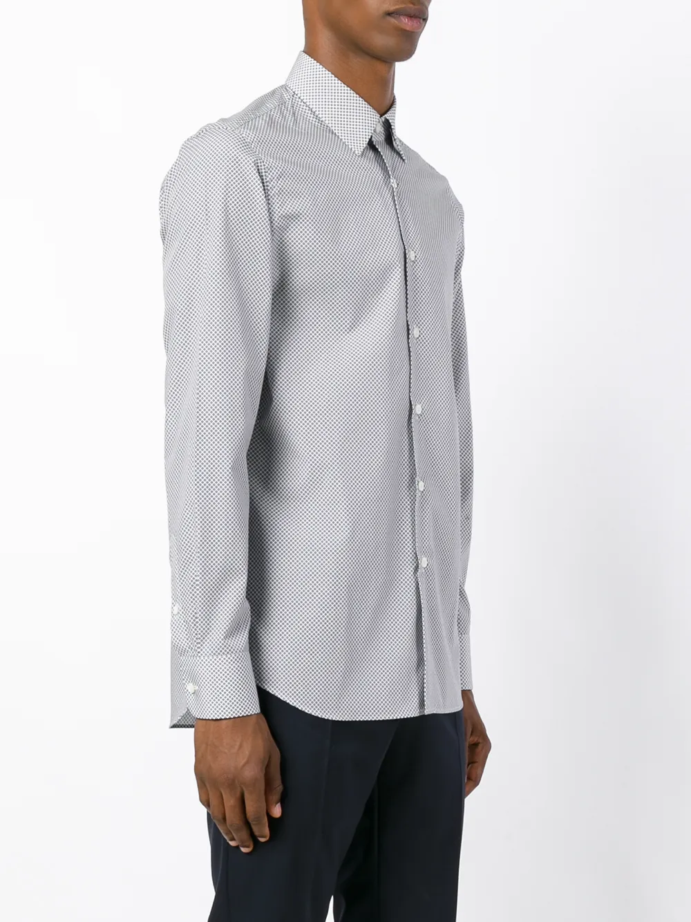 Prada micro design shirt Wit