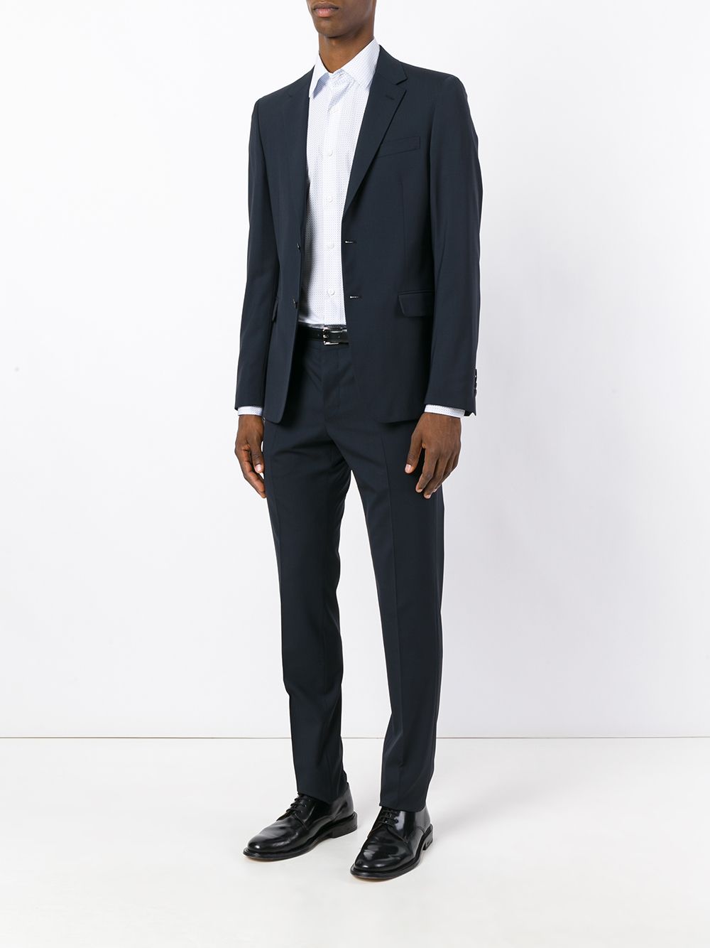 Prada poplin micro geometrisch hemd - Wit