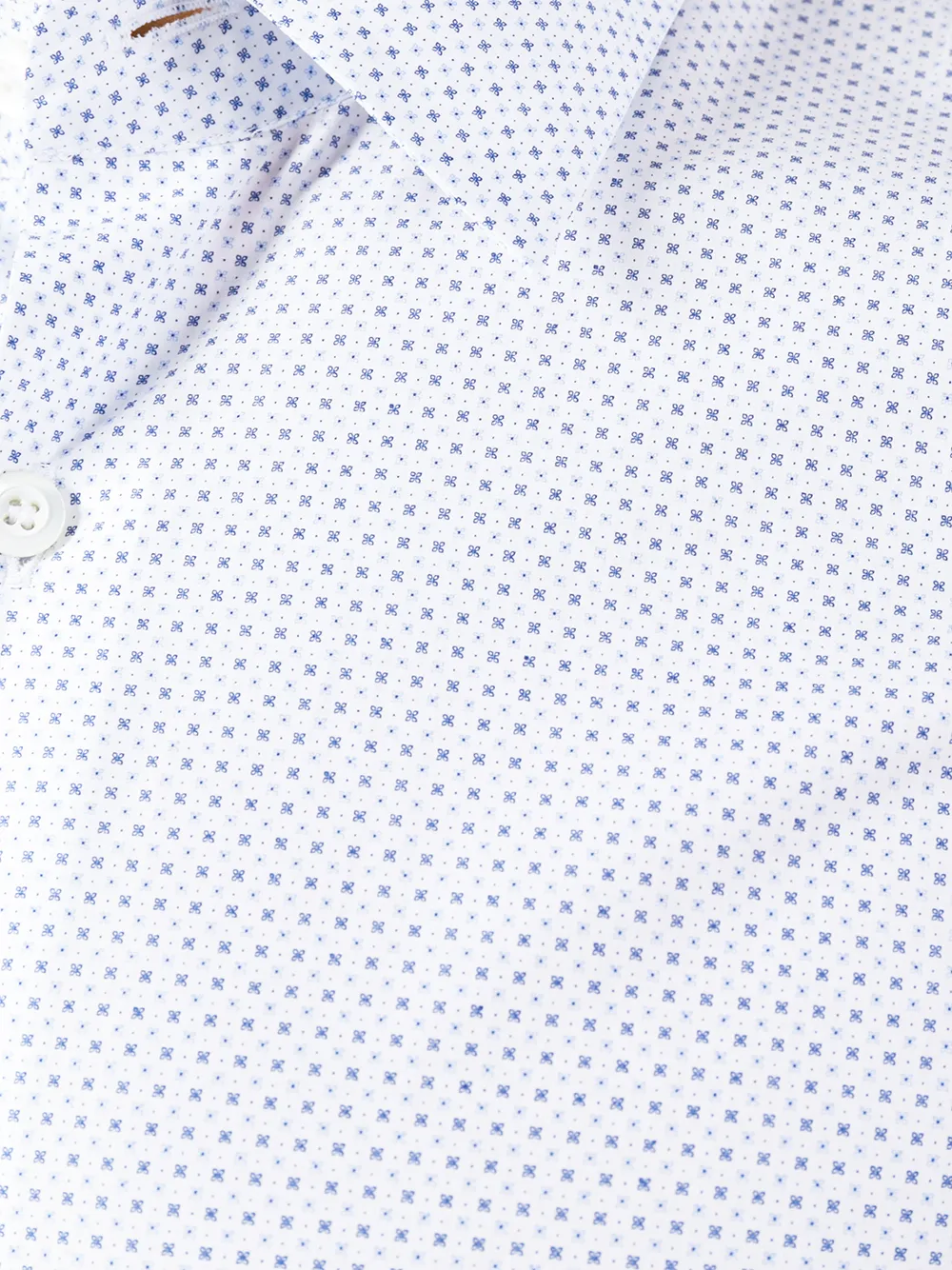 Prada poplin micro geometrisch hemd Wit