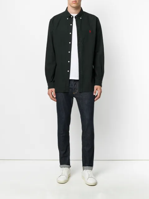 black polo ralph lauren button down