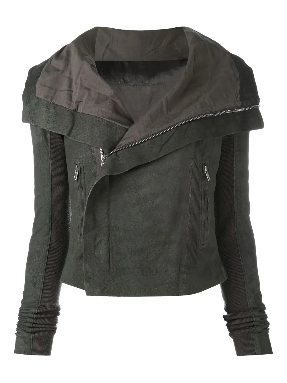Rick Owens classic biker jacket | رمادي | Image 1