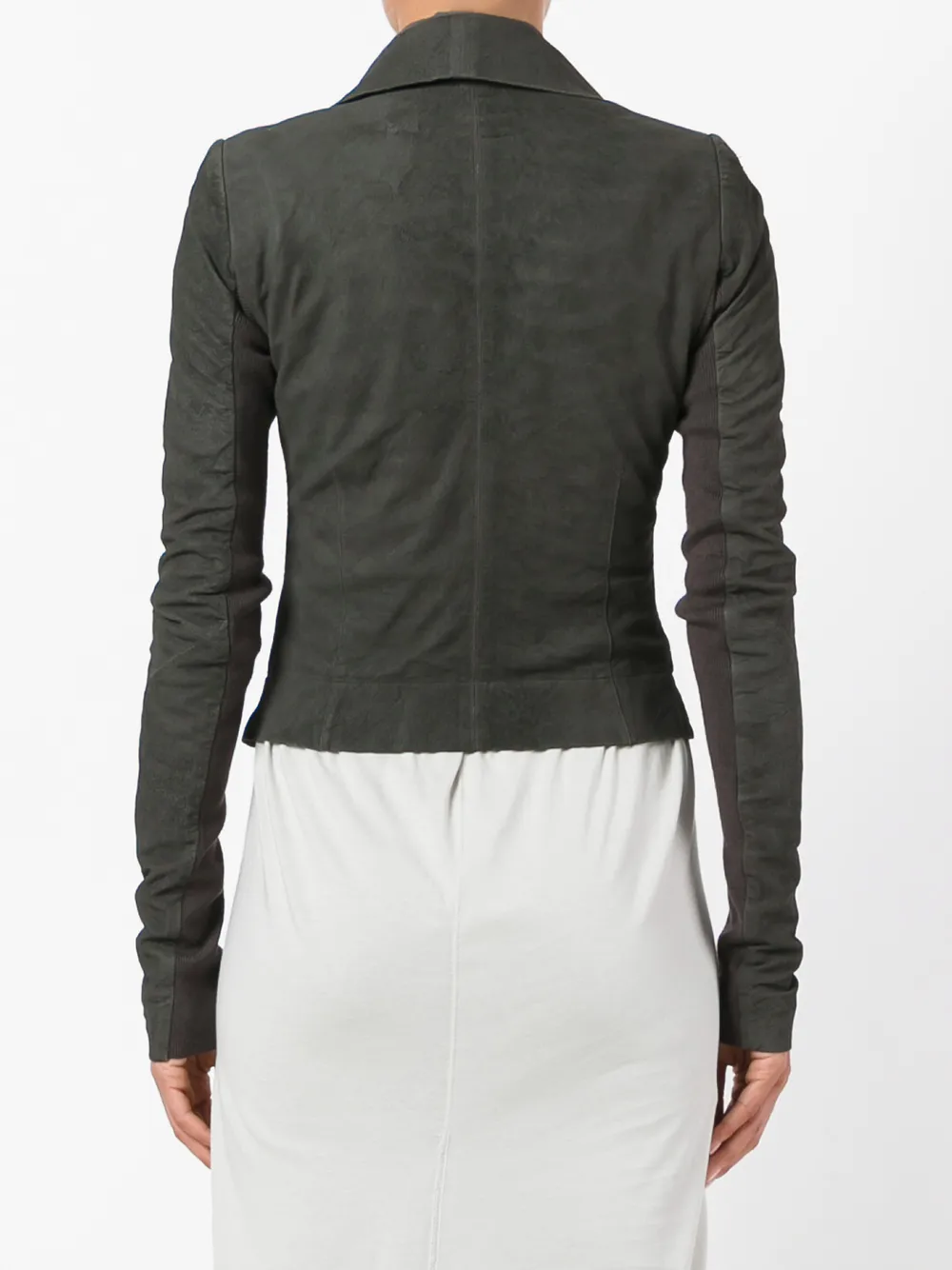 Rick Owens Classic Biker Jacket In Gray