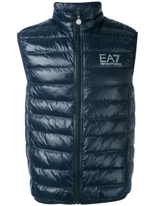 Gilet à design matelassé - Ea7 Emporio Armani - Modalova