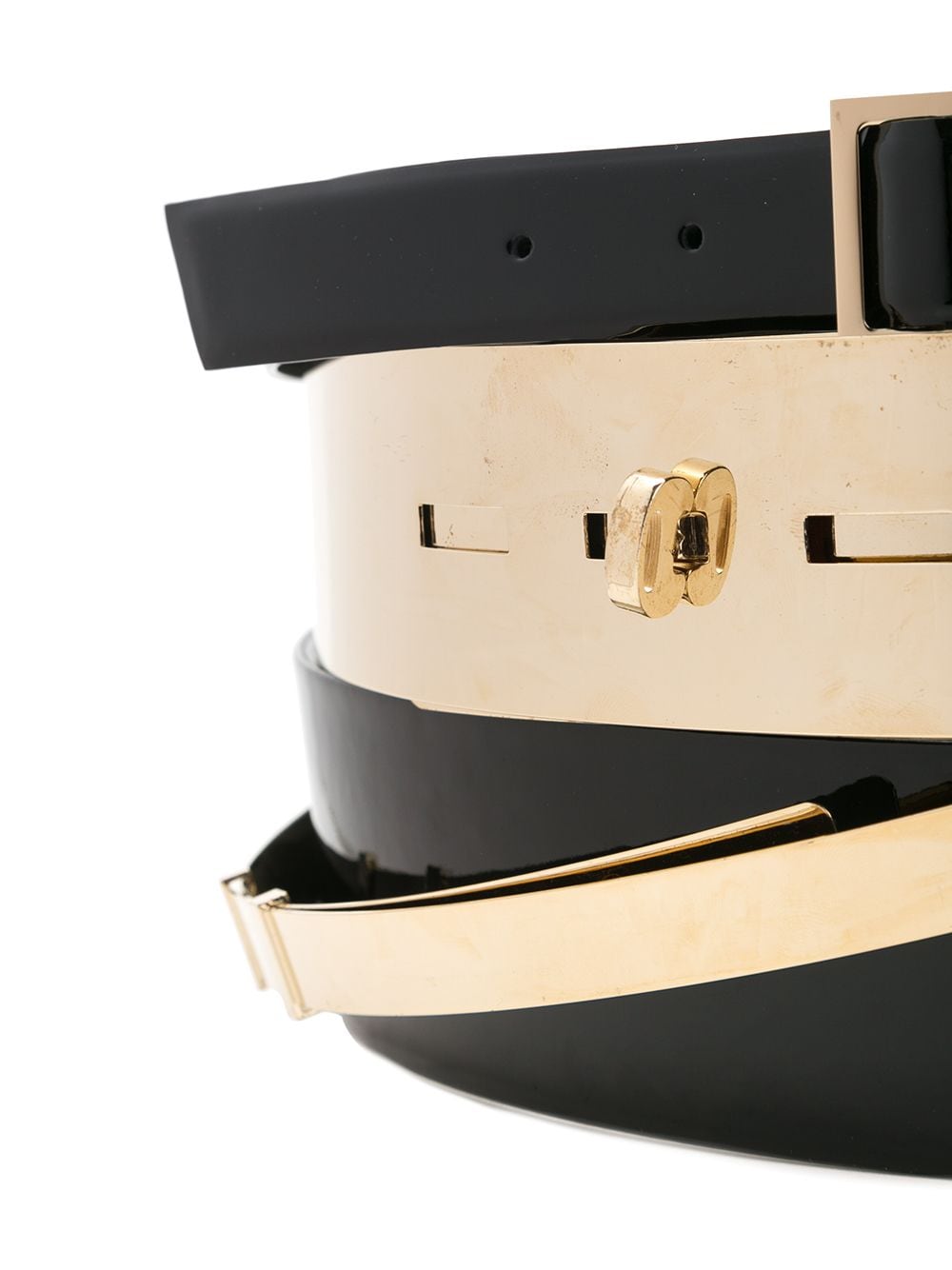 Shop Alexandre Vauthier Multi Layer Belt In Black