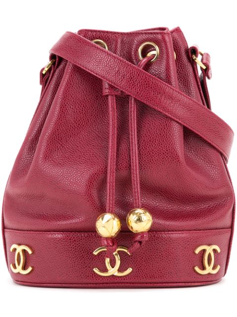 HOT SALE CHANEL logo bucket bag Women