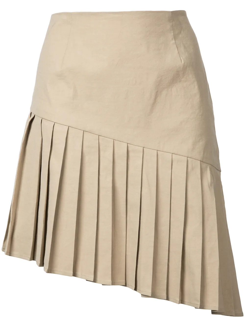 pleated mini skirt