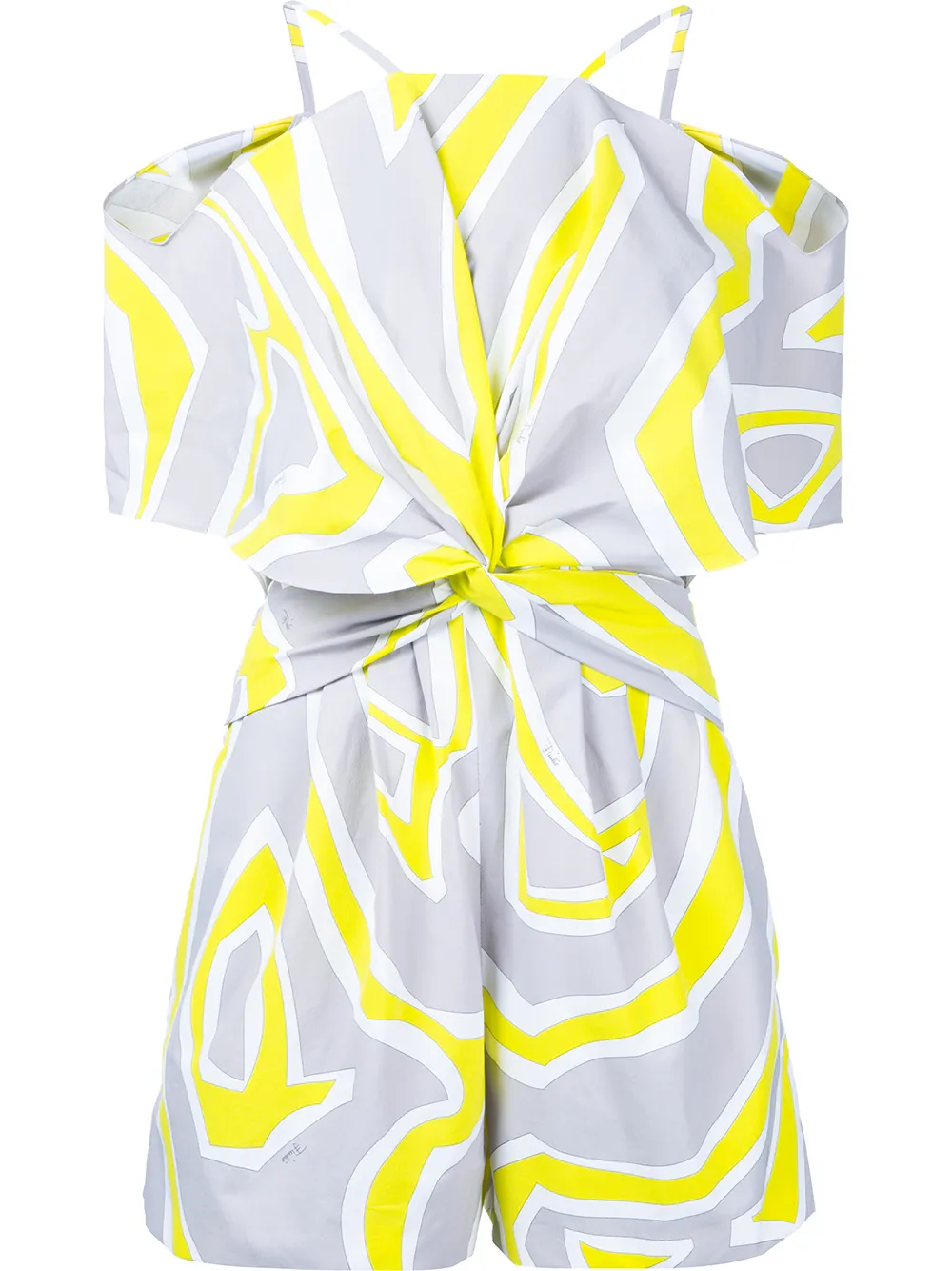 PUCCI printed cold shoulder playsuit | Yellow | Image 1