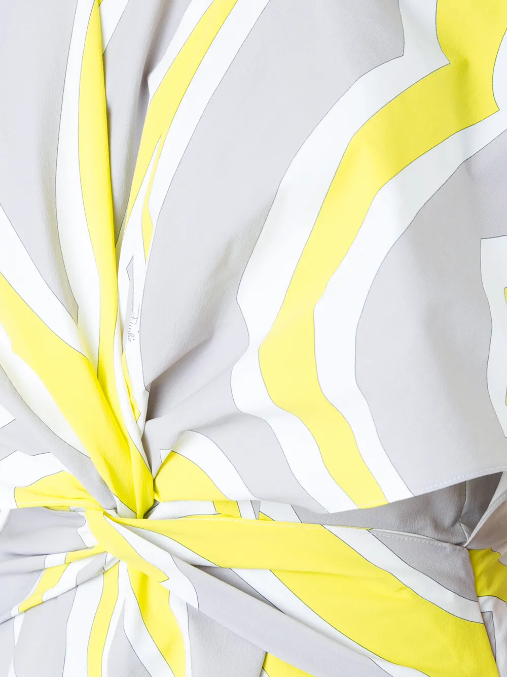 PUCCI printed cold shoulder playsuit Geel