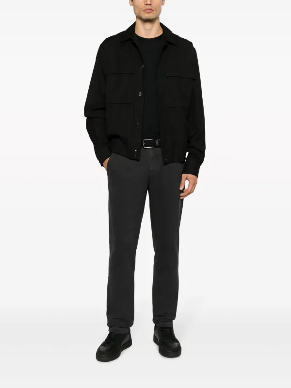 John Smedley Plain crew-neck Jumper | Black | FARFETCH