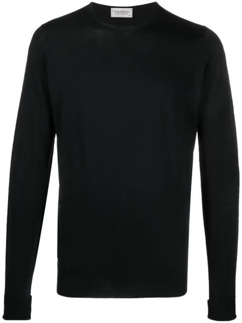 John Smedley plain crew-neck jumper