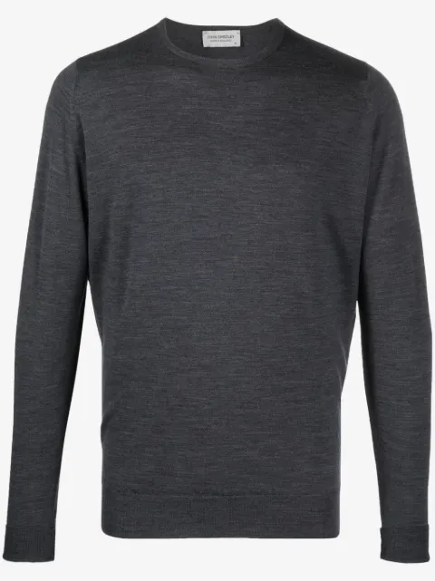 John Smedley plain crew-neck jumper