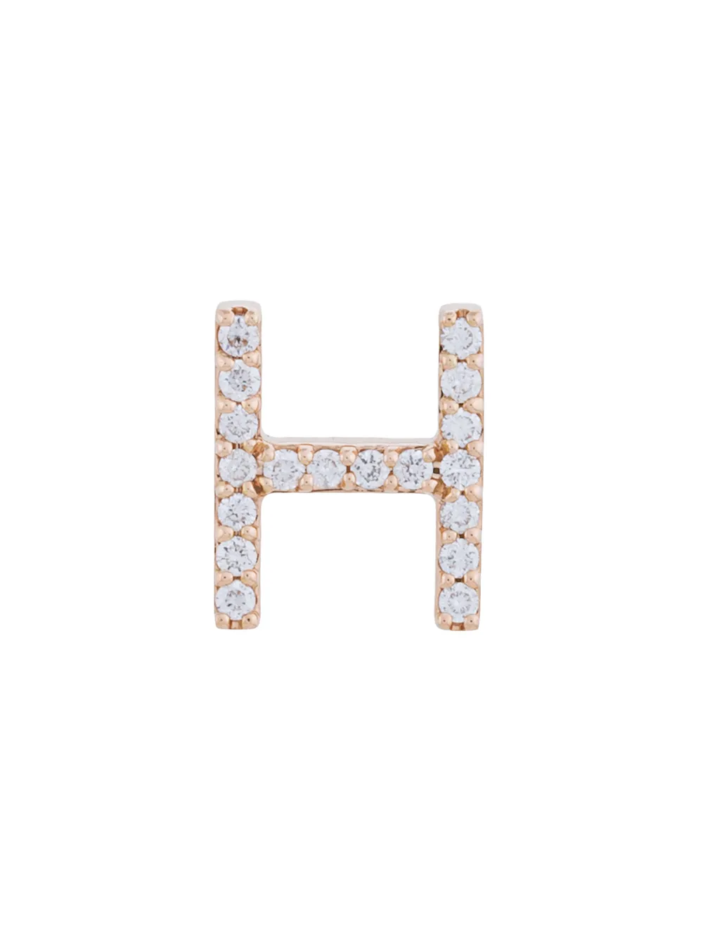ALINKA 18kt 'ALINKA ID' Rotgoldohrstecker mit Diamanten - Metallic