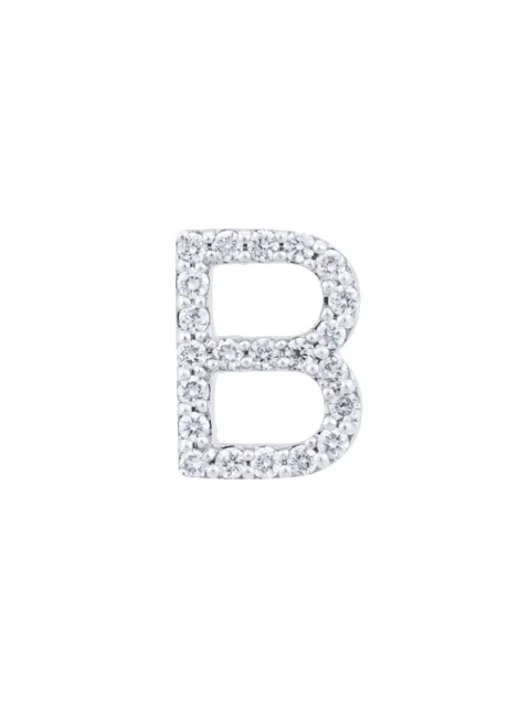 ALINKA 18kt 'B' Weißgoldohrstecker mit Diamanten