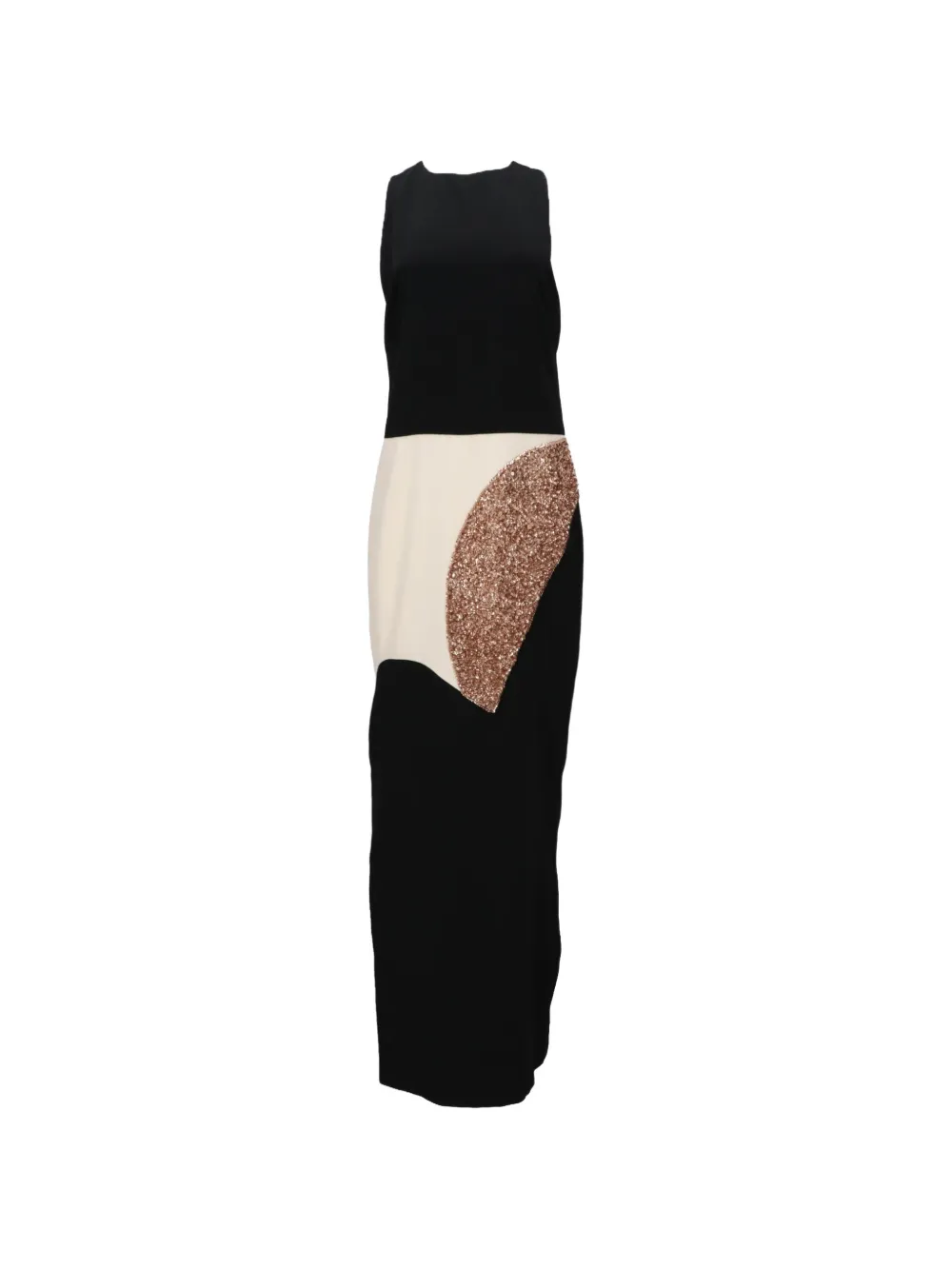 Tom Ford Colour Block Maxi Dress In Black