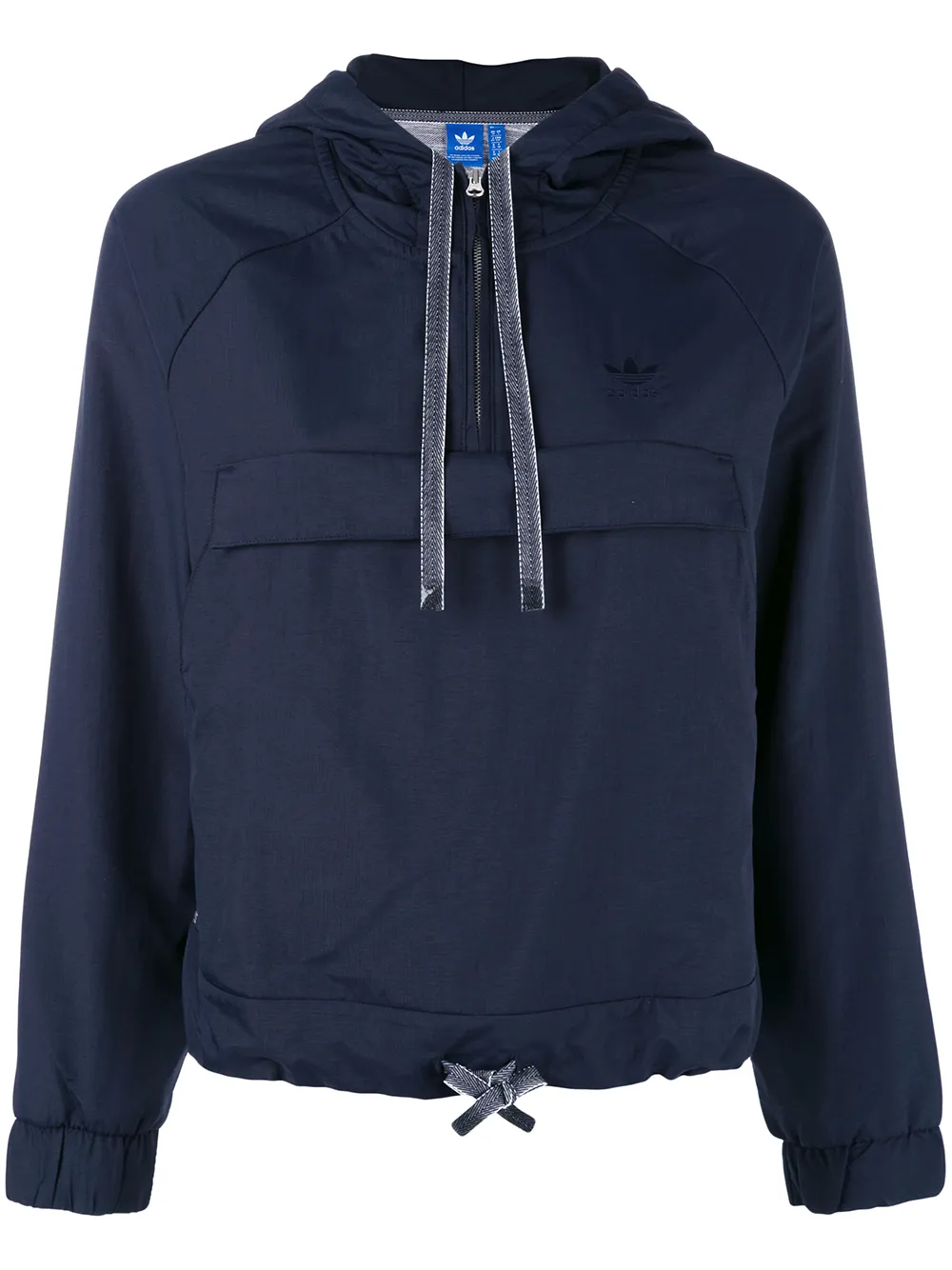adidas cropped hooded sweatshirt | Blue | Image 1