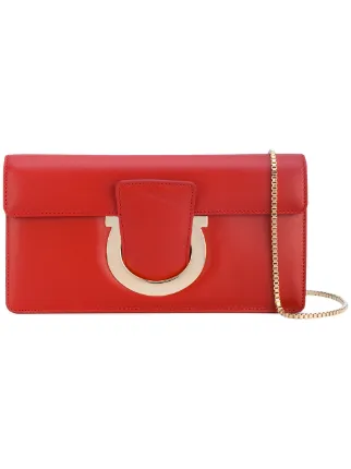 Salvatore Ferragamo Small Gancio Clutch Bag Farfetch Salvatore Ferragamo Small Gancio Clutch Bag