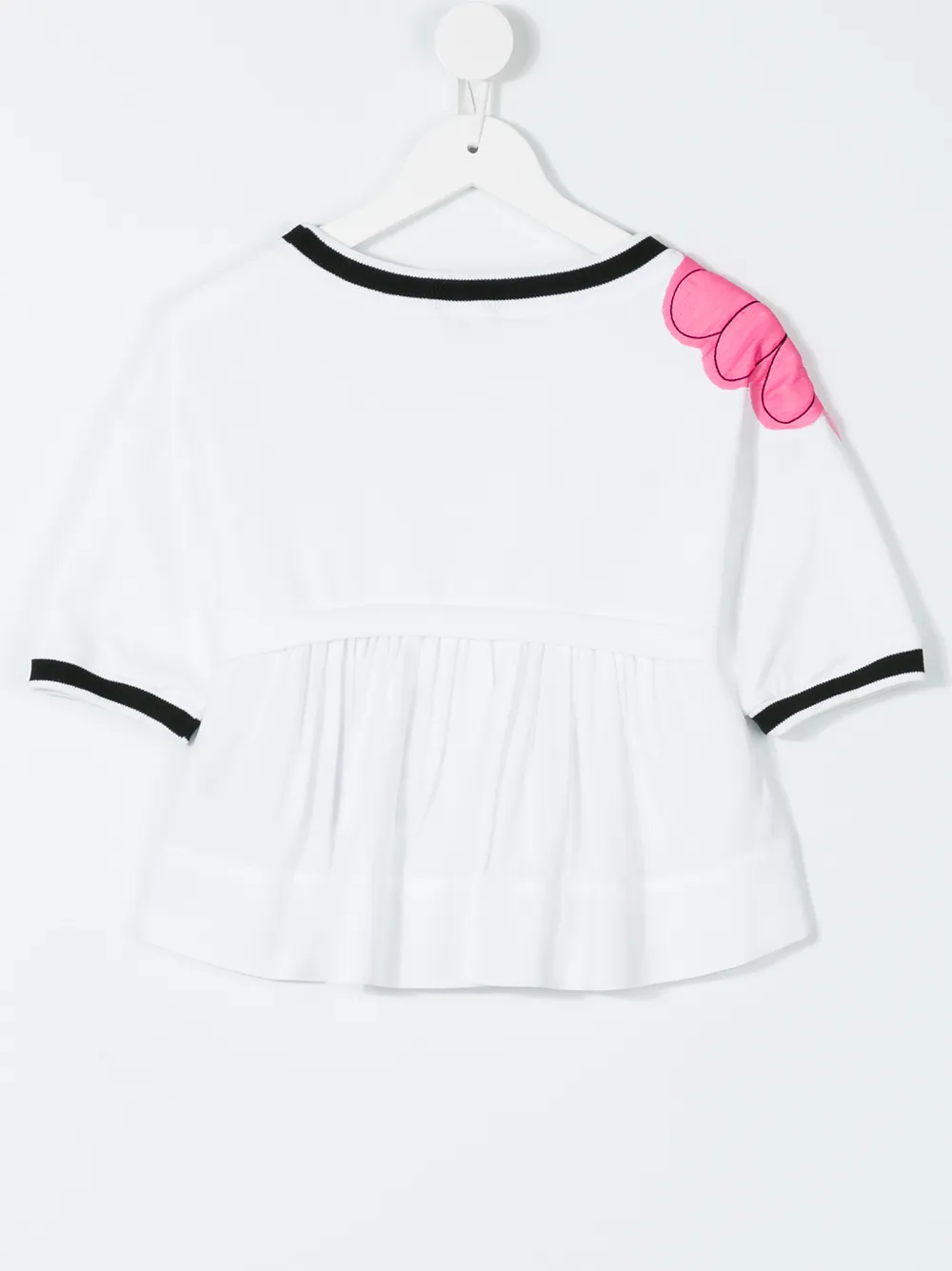 Monnalisa embroidered flower T-shirt | Girls T-Shirts | Image 2