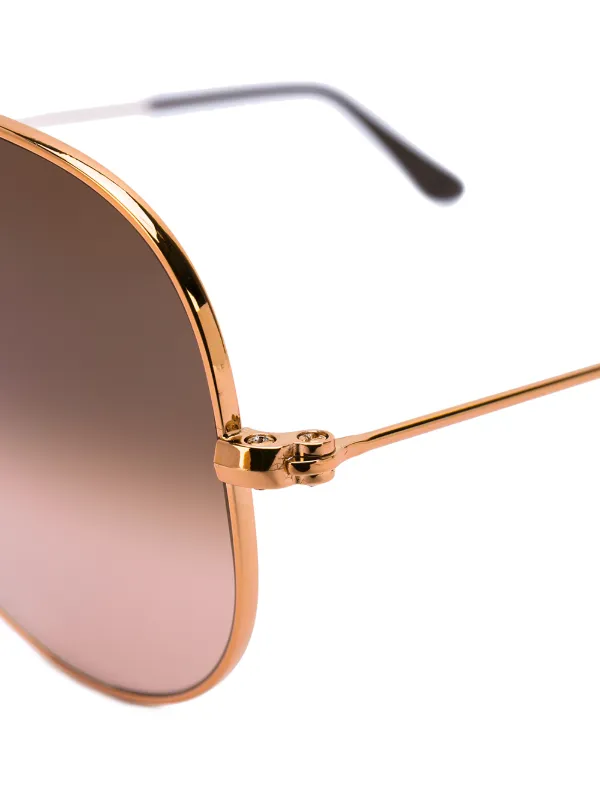 Ray-Ban アビエーターサングラス | ブラウン | FARFETCH JP