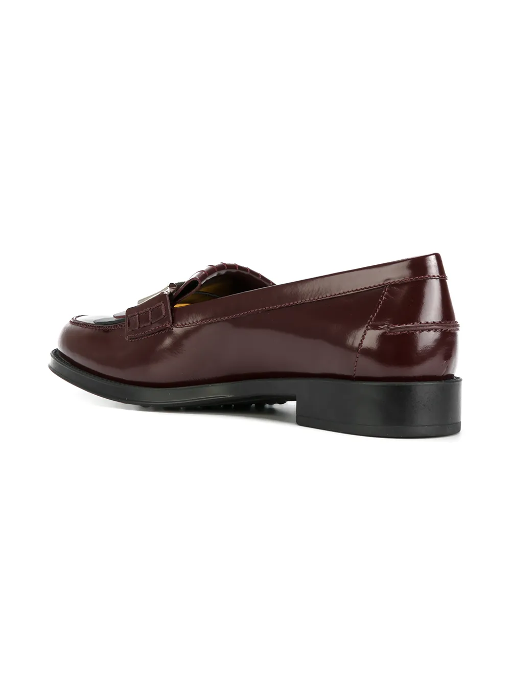 Tod's fringed loafer Rood
