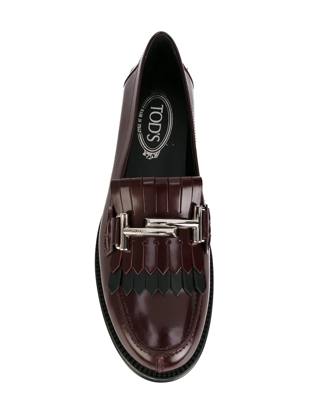 Tod's fringed loafer Rood