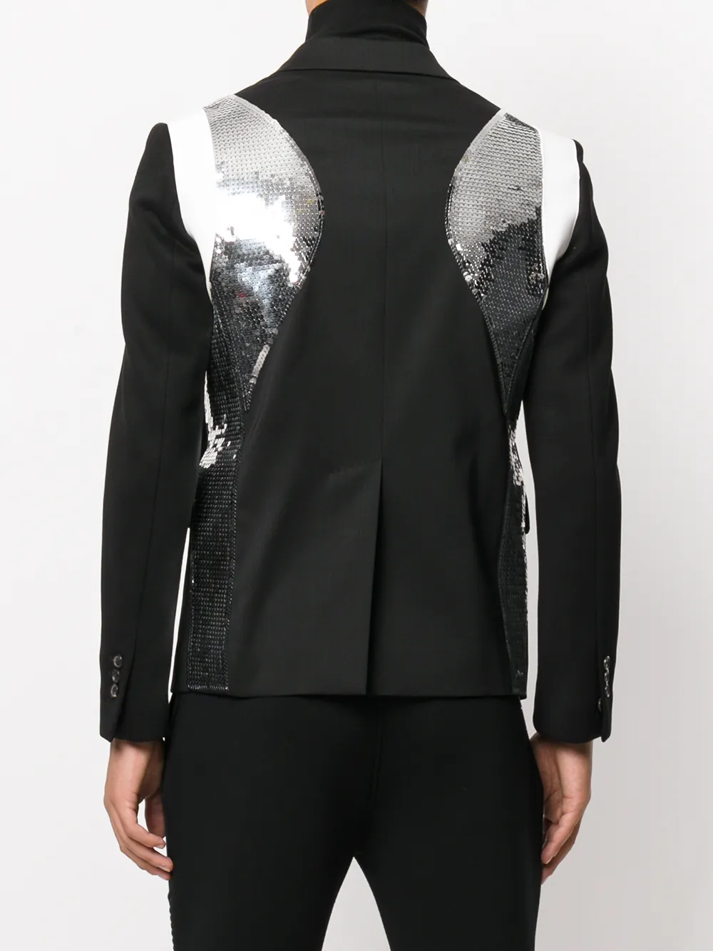 DSQUARED2 sequin insert evening blazer Zwart