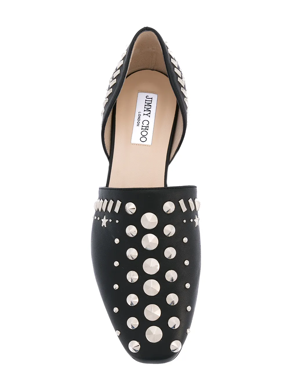 Jimmy Choo Globe Studded d Orsay Flats Farfetch