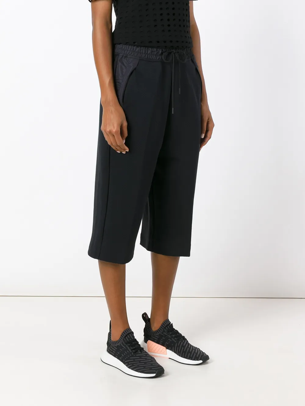 Nike Capri broek met trekkoord Zwart