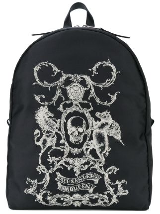 alexander mcqueen skull backpack