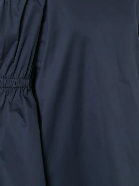 Navy Off The Shoulder Lantern Sleeves Mini Dress