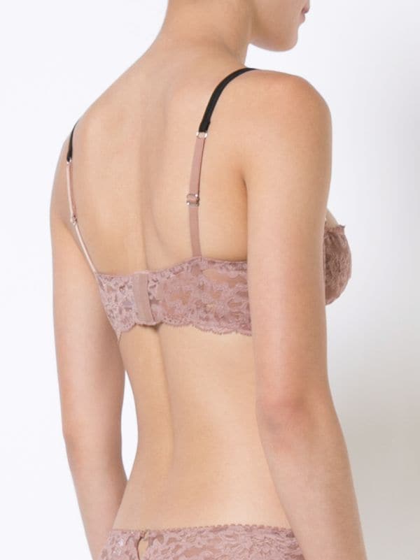 Fleur du Mal - Charlotte Lace Racer Back Bra and Cheeky Brief – SHEER