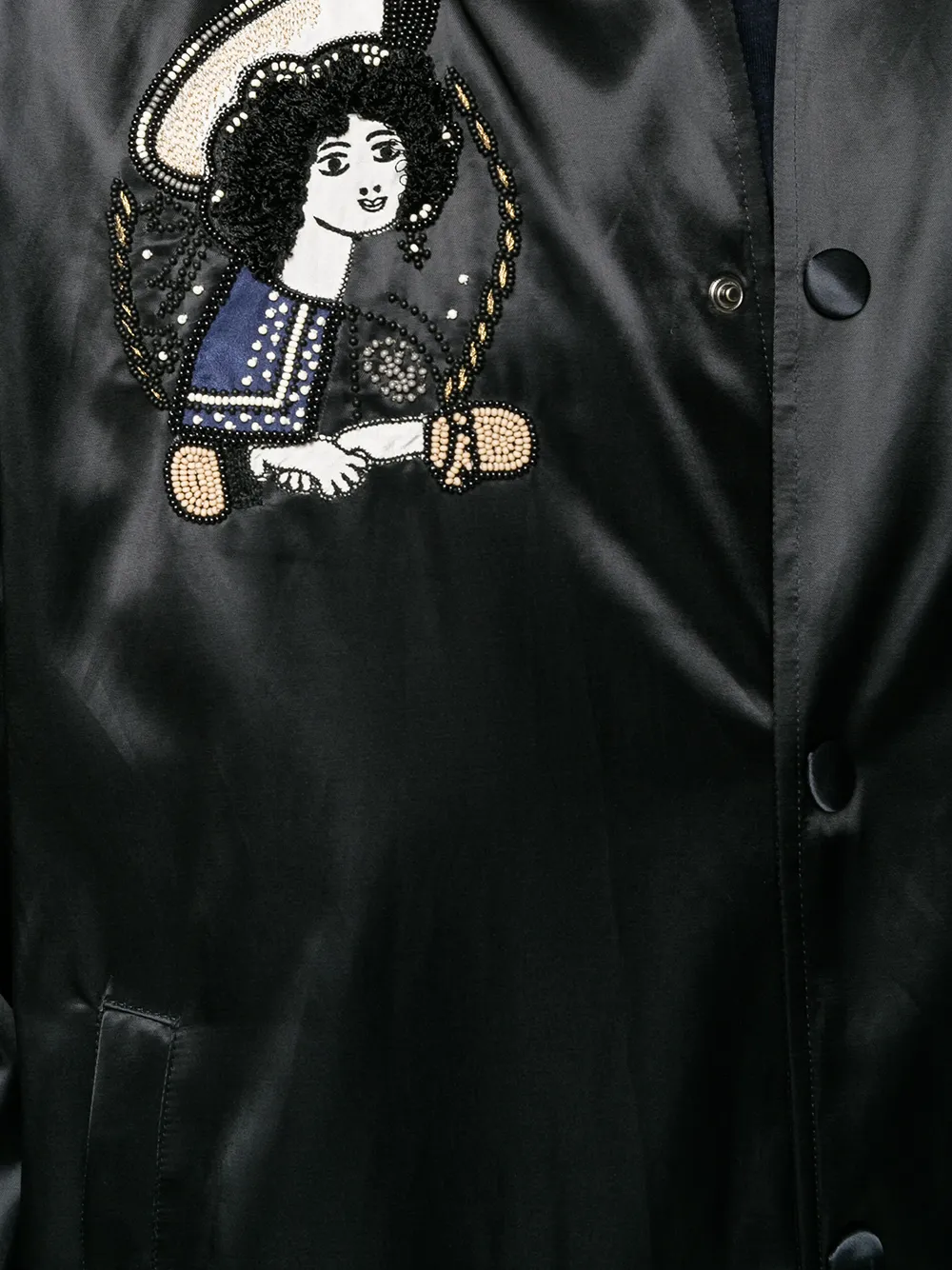 Valentino Garavani cropped bomberjack Blauw