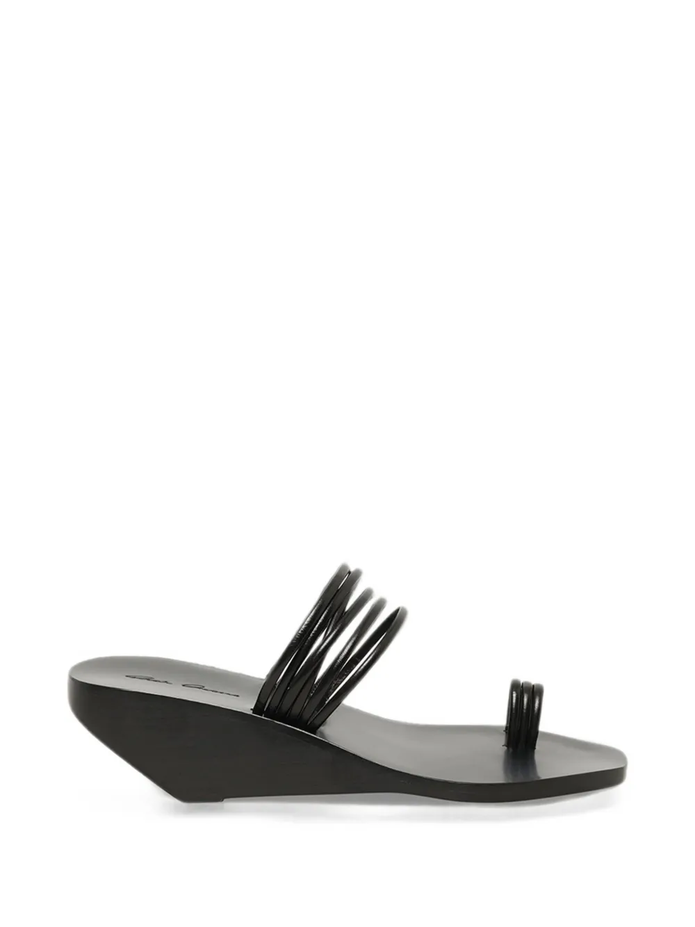 Rick Owens geometric sandals Zwart