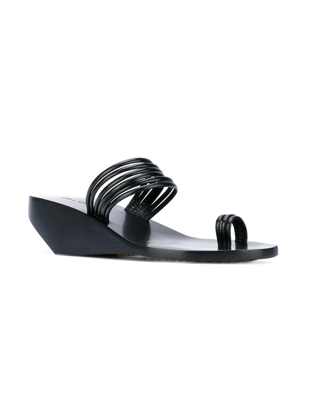 Rick Owens geometric sandals Black