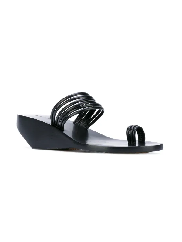 rick owens ストラップデザインビーチサンダル 黒 27cm Rick Owens ストラップ サンダル | ブラック | FARFETCH JP