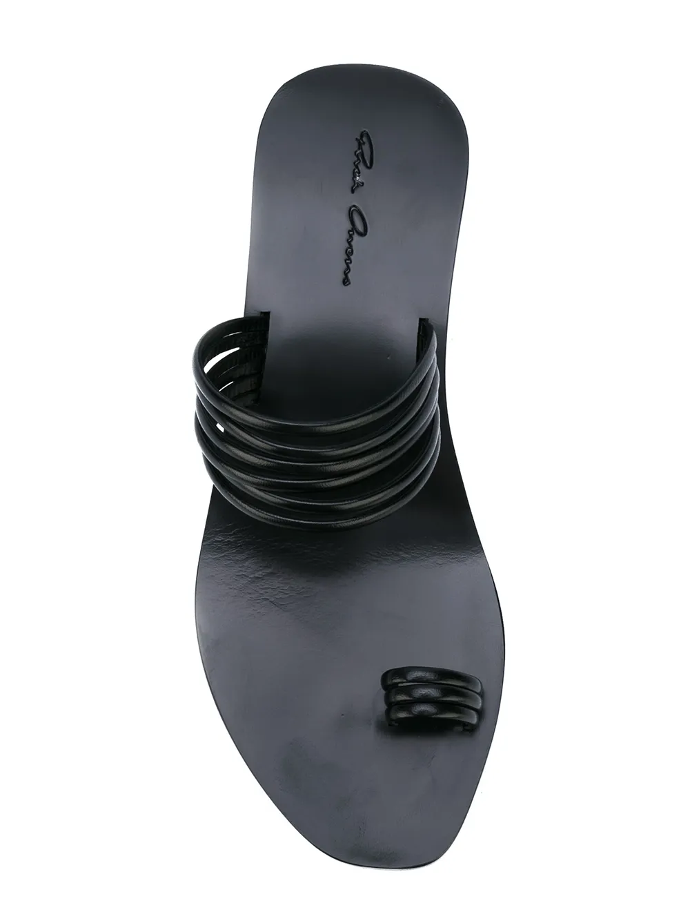 Rick Owens geometric sandals Black