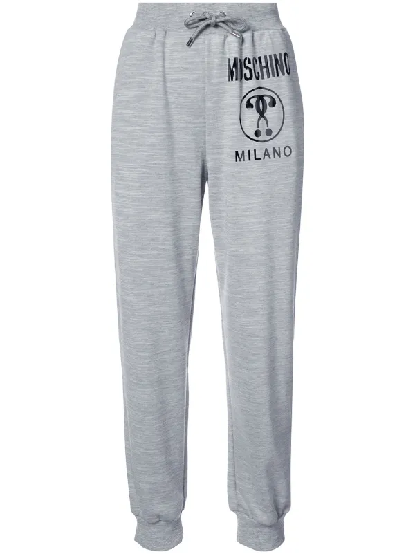 grey moschino joggers