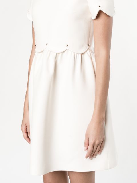 VALENTINO Scalloped Bambolina Dress | ModeSens