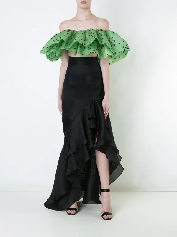 double ruffle top