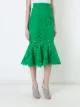 Bambah floral lace patterned fishtail skirt