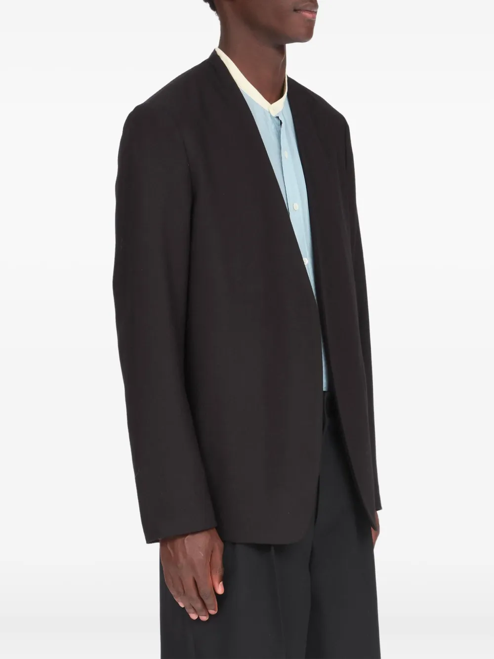 Maison Margiela collarless vigin-wool blazer | Blazers | Image 2
