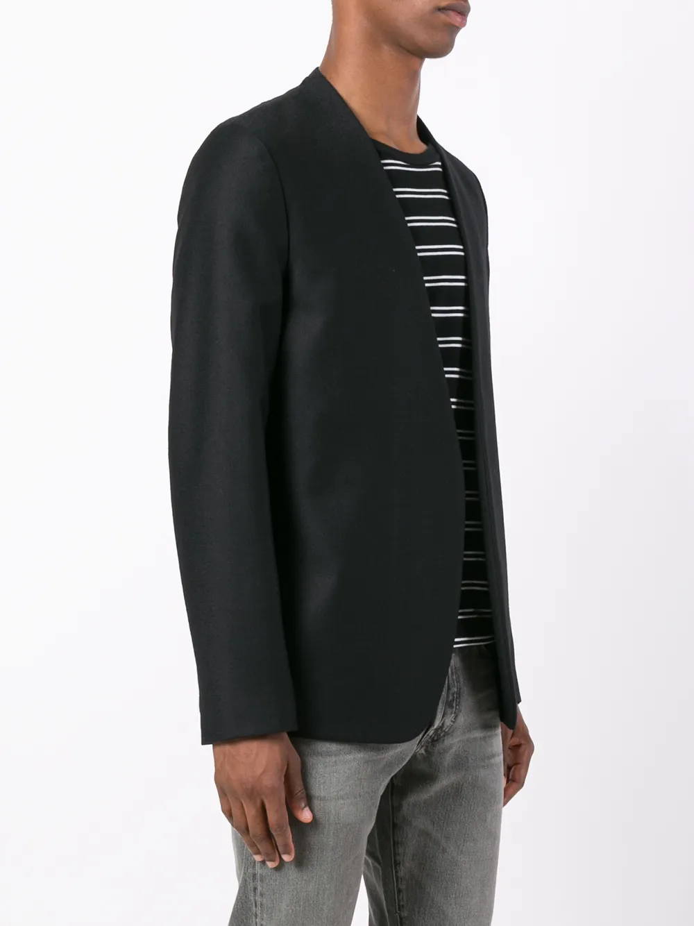 Maison Margiela Minimal Collarless Blazer - Farfetch