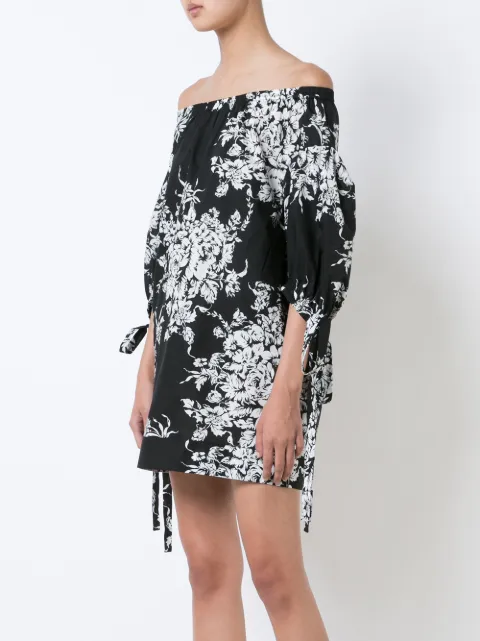 black floral beach dress