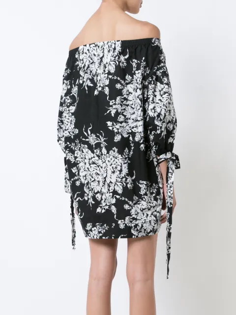 black floral beach dress
