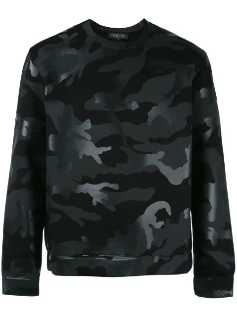 valentino camo sweatshirt