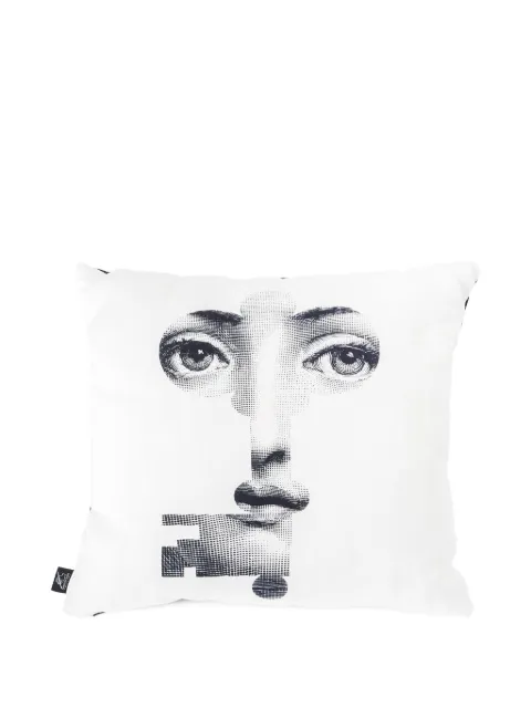 Fornasetti Chiave e Serratura graphic-print cushion