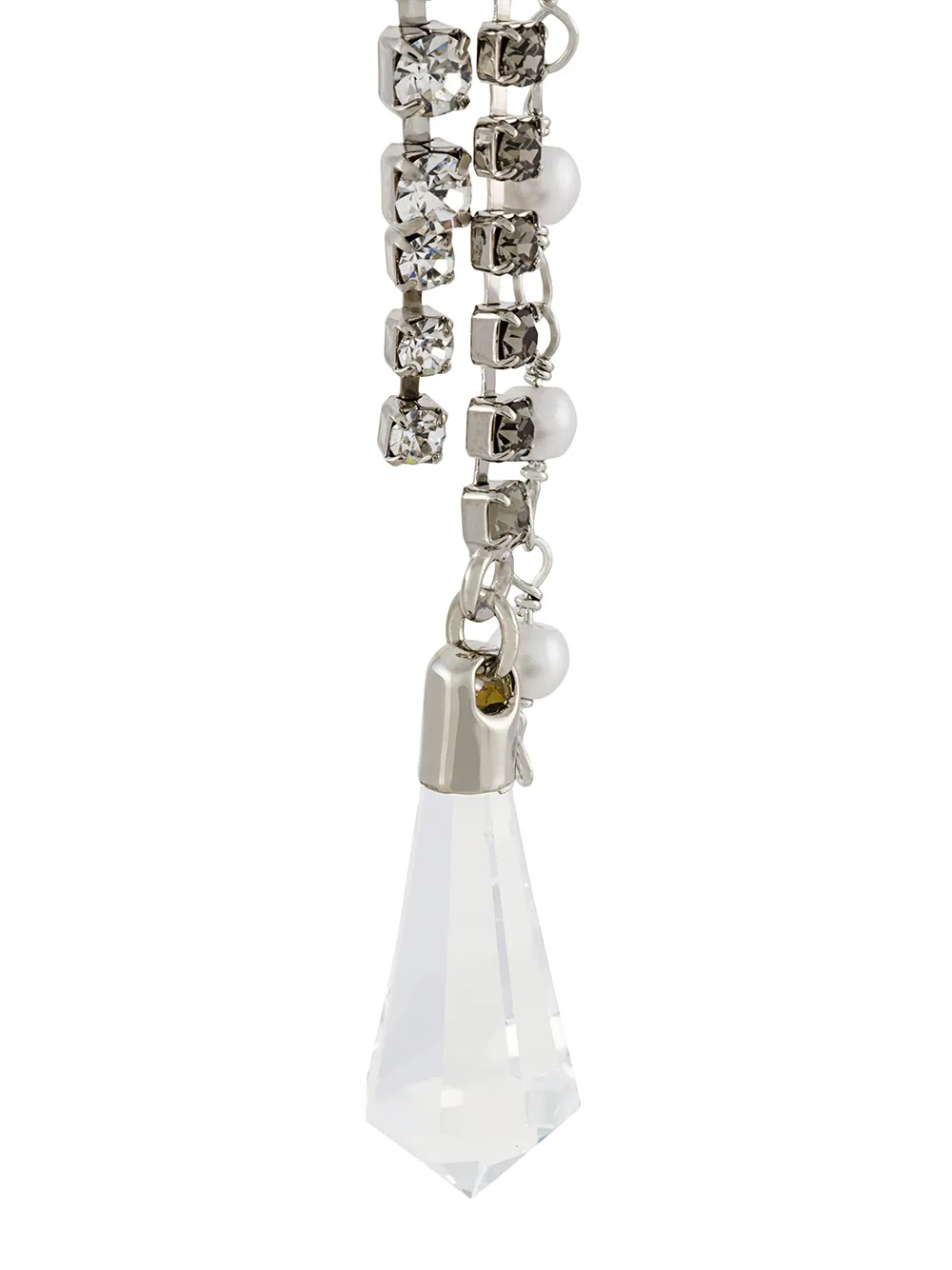  Msgm Drop Chain Earrings - Metallic 