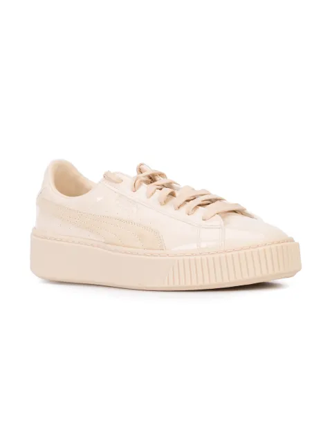 puma basket platform sneakers