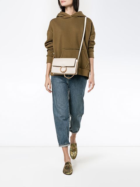 CHLOÉ CHLOÉ FAYE SMALL SHOULDER BAG - NEUTRALS