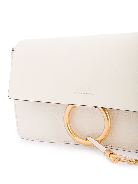 CHLOÉ CHLOÉ FAYE SMALL SHOULDER BAG - NEUTRALS